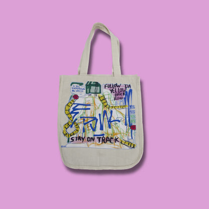 Stay on Track Abstract Tote.