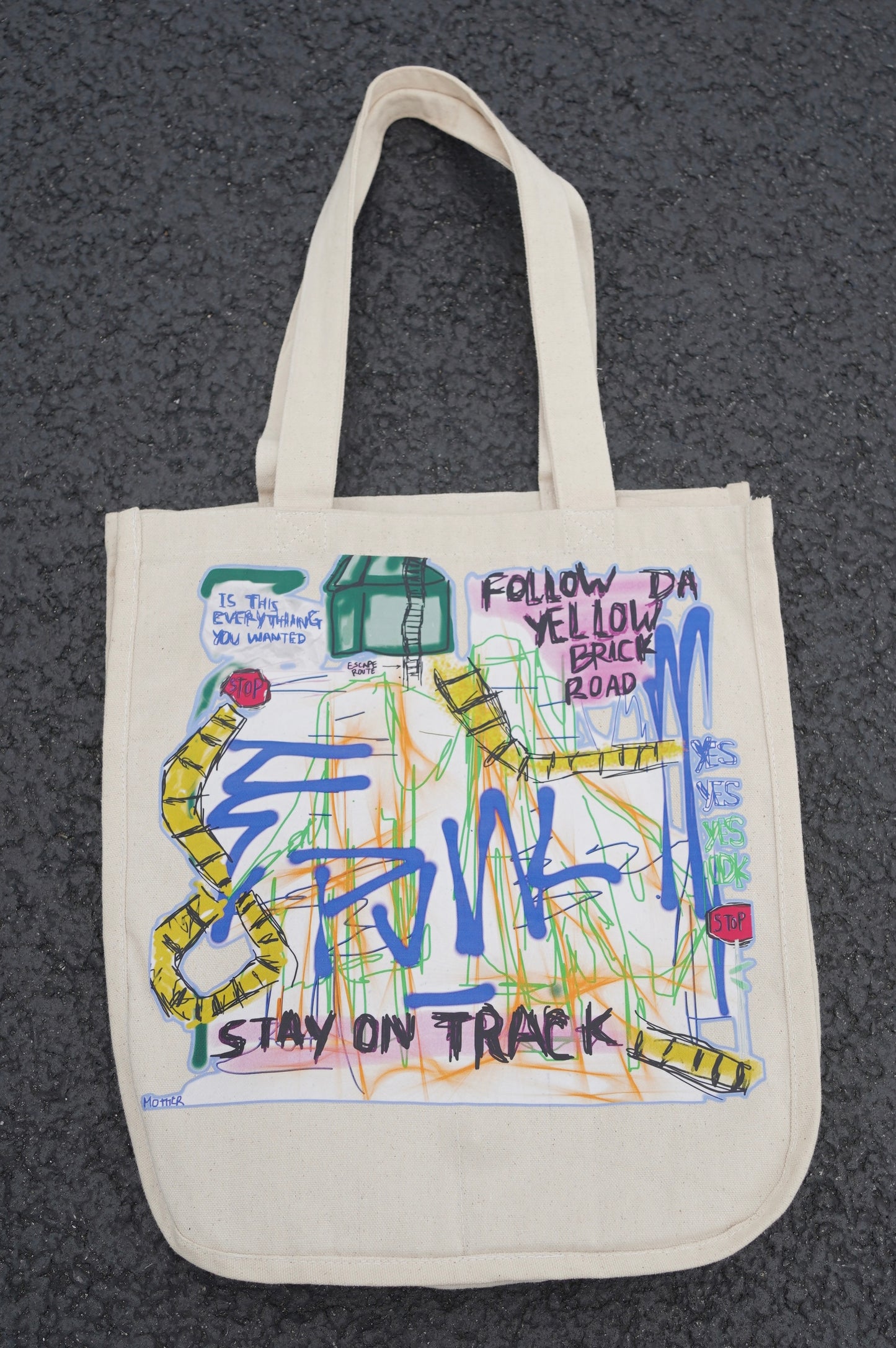 Stay on Track Abstract Tote.